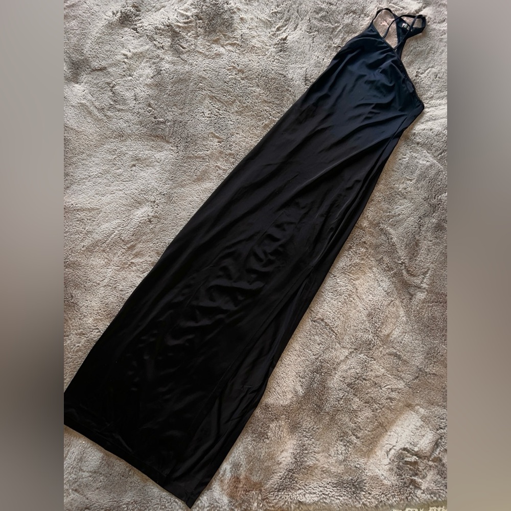 Super cute black cross strap dress